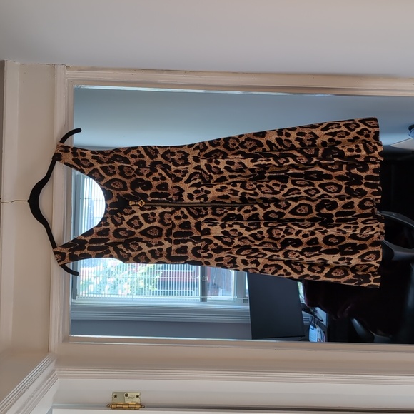 Pink Tartan - Leopard Mini Dress - Picture 2 of 5